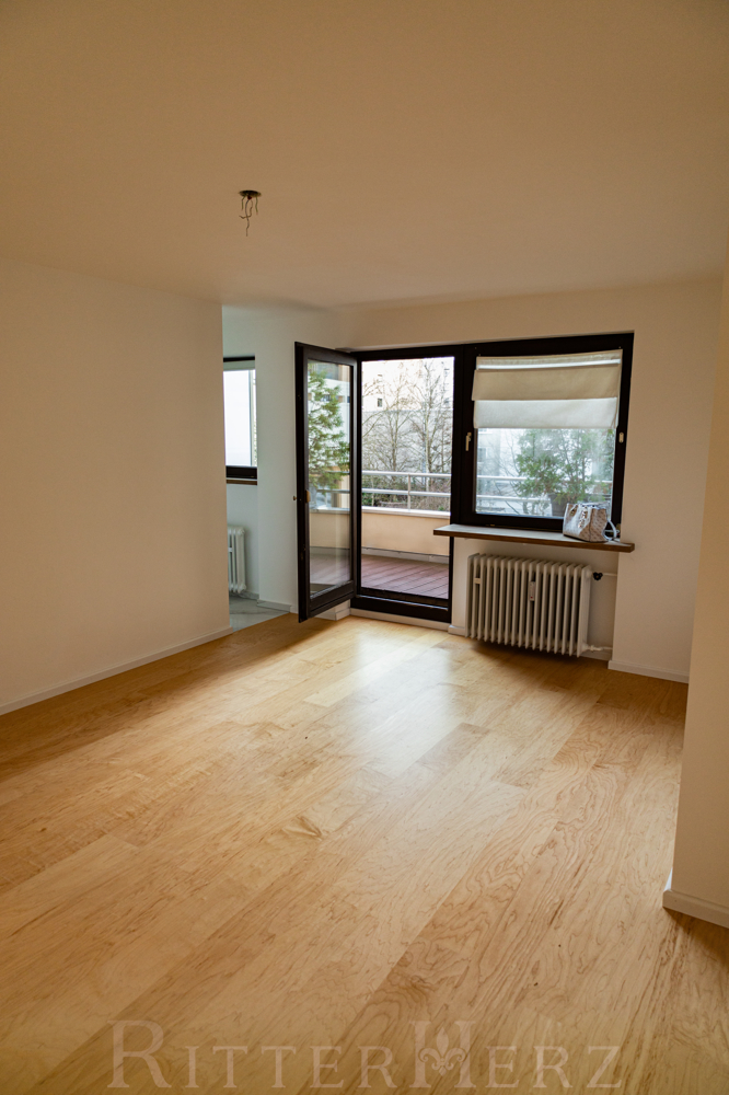 Wohn/Schlafbereich Etagenwohnung M�nchen / Schwabing