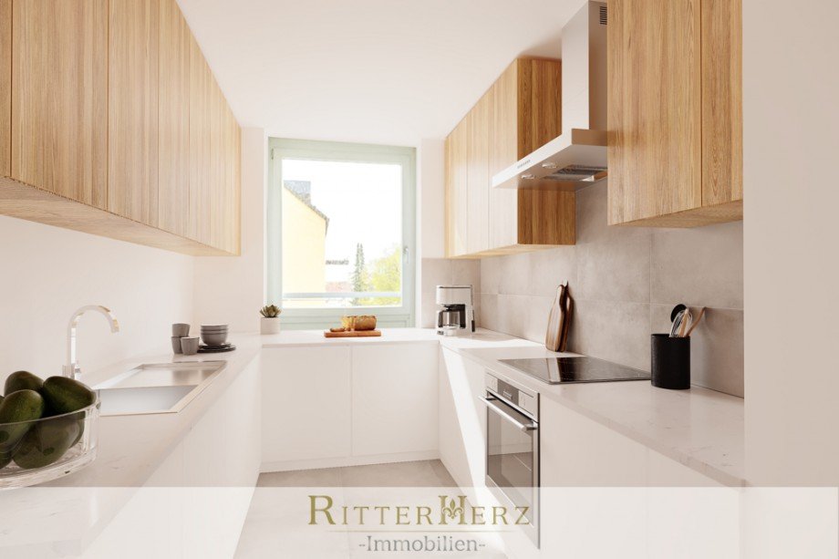 Vorschlag Einbauk�che Dachgeschosswohnung M�nchen