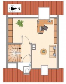 Dachgeschoss ***VERMIETET***Reihenmittelhaus f�r Familie! 
Ruhige Lage mit sch�nem Garten!