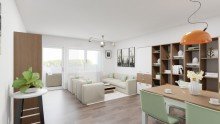 Beispiel Wohnen/Essen ***VERKAUFT!***Renovierungsbed�rftige Wohnung in attraktiver Anlage in Pasing!