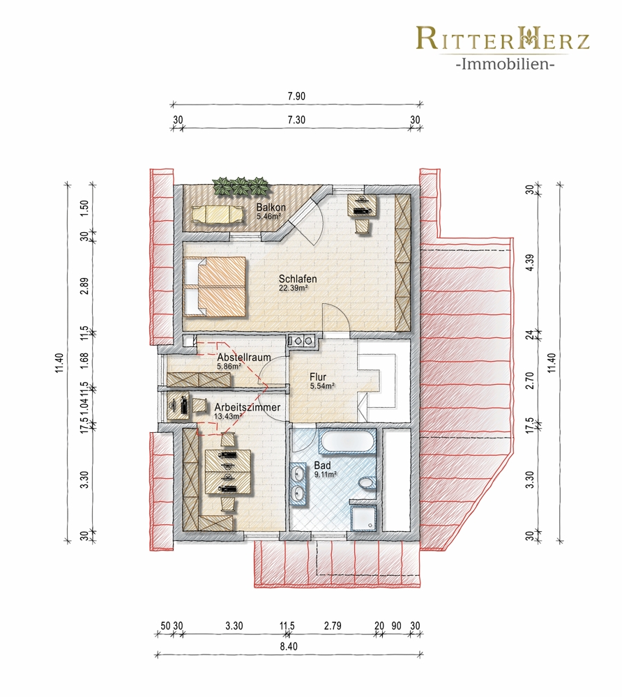Obergescho� Einfamilienhaus M�nchen / Untermenzing