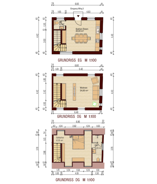 Grundriss Maisonettewohnung Mering