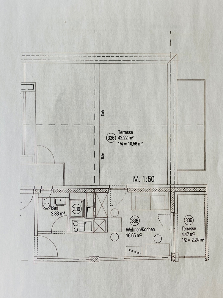 Grundriss Dachgeschosswohnung M�nchen