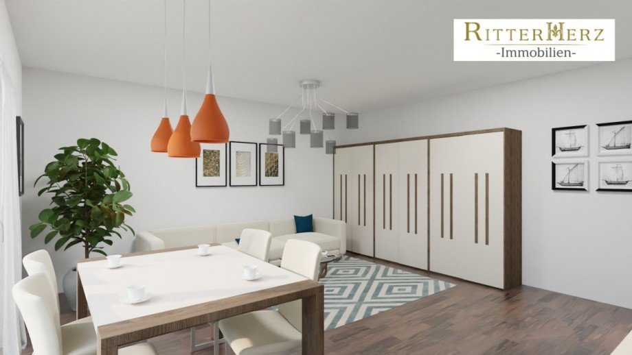 Virtuelle Darstellung Etagenwohnung M�nchen