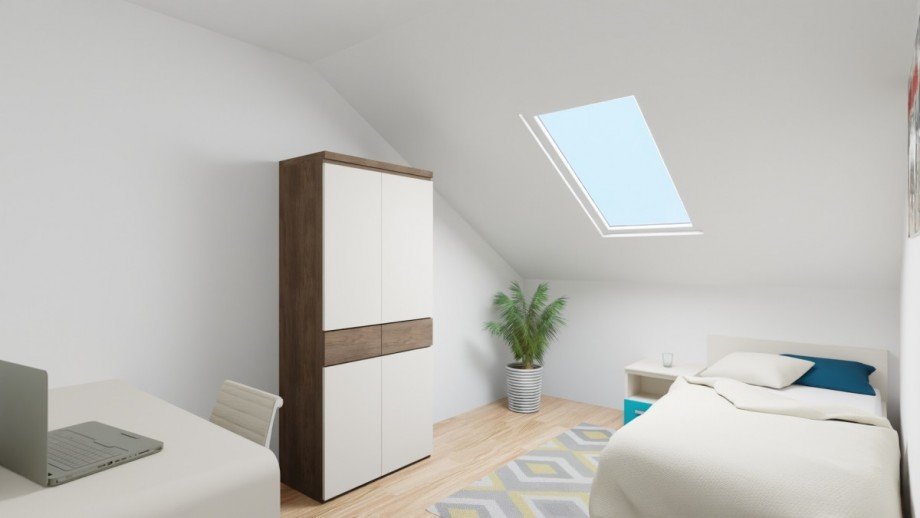 Wohnbeispiel Schlafzimmer 2 Etagenwohnung M�nchen / Trudering-Riem