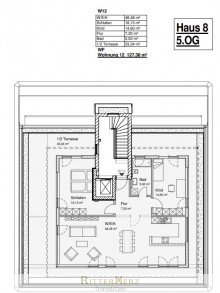 Grundriss *VERMIETET* Neubau-Penthouse mit gro�er Dachterrasse, Panoramafenster und U-Bahn um die Ecke!
