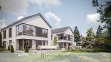Gartenseite **VERKAUFT!*** Luxus Einfamilienhaus in Neuhausen! Projektiert - Neubau!