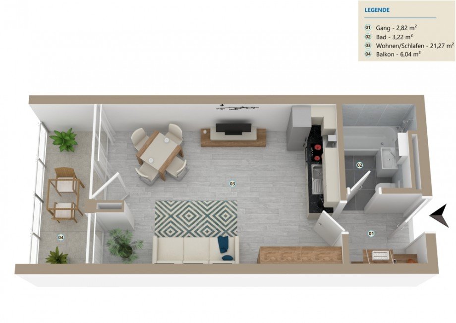  Etagenwohnung M�nchen
