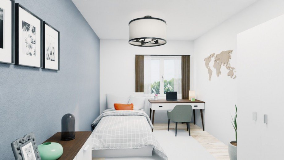 Visualisierung Kinderzimmer/B�ro Etagenwohnung M�nchen