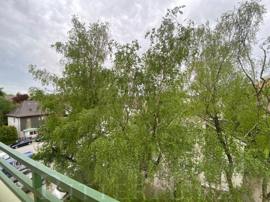 Balkon mit Aussich Etagenwohnung M�nchen