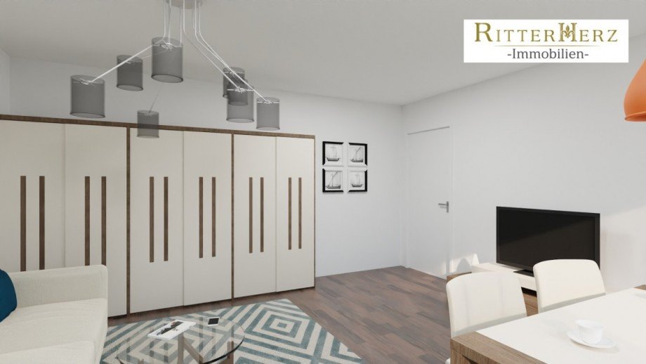 Virtuelle Darstellung Etagenwohnung M�nchen