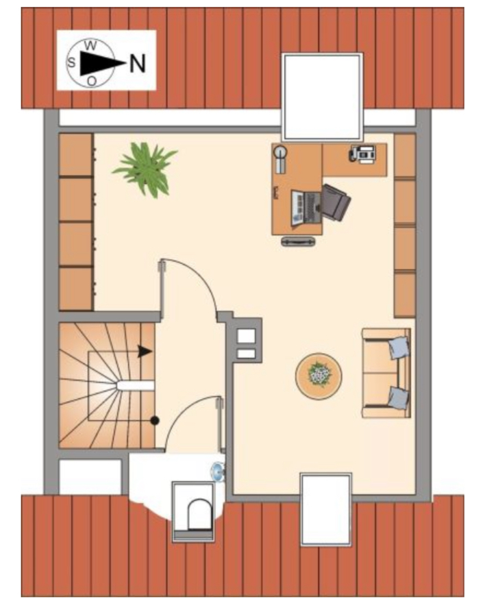 Dachgeschoss Reihenmittelhaus Puchheim