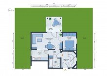 Grundriss m�bliert ***VERKAUFT! *** Uneinsehbarer ca.166 qm Traumgarten mit U-Bahn Anschluss im 4 Parteien-Haus!