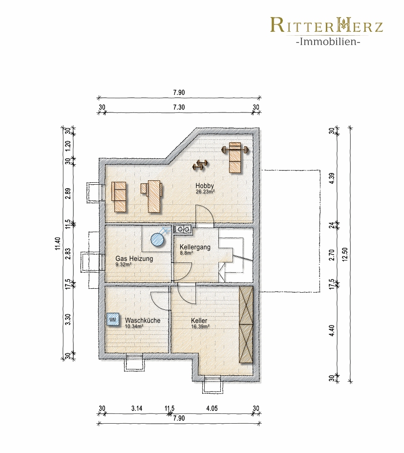 Untergescho� Einfamilienhaus M�nchen / Untermenzing