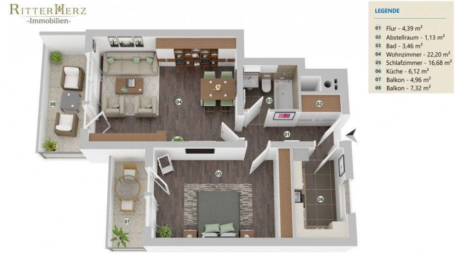 Grundriss Etagenwohnung M�nchen