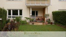 Terrasse im Sommer *VERMIETET*Familienfreundlich mit ca. 39m2 eigenem Garten
