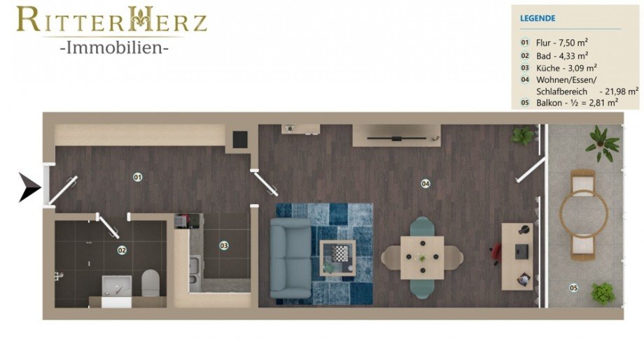 Grundriss Etagenwohnung M�nchen