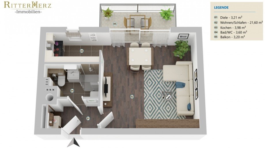 Grundriss Etagenwohnung M�nchen