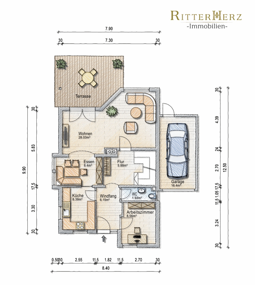 Erdgescho� Einfamilienhaus M�nchen / Untermenzing