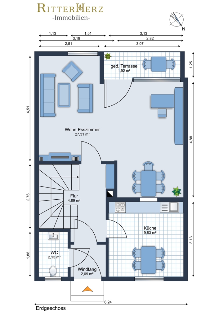 Erdgeschoss Reihenhaus M�nchen / F�rstenried