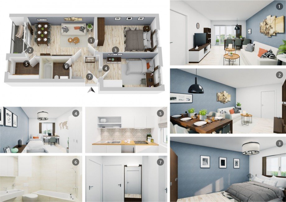 Visualisierung Etagenwohnung M�nchen