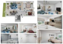 Visualisierte Einrichtung ***VERMIETET!*** Ruhige Gartenwohnung mit bester Infrastruktur!
