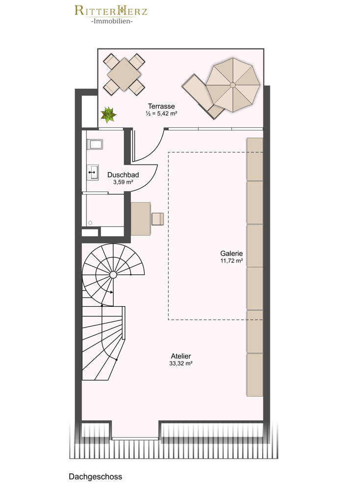 Dachgeschoss mit Galerie Reihenhaus Oberschlei�heim