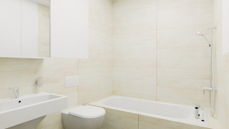 Visualisierung Badezimmer Etagenwohnung M�nchen