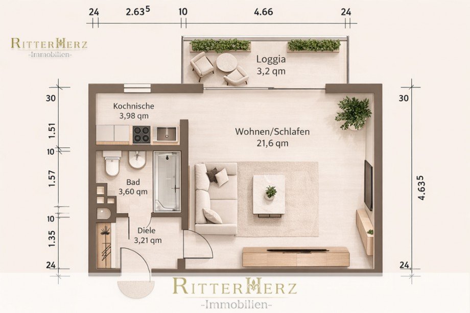 Grundriss Etagenwohnung M�nchen