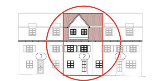 Ansicht Maisonettewohnung Mering